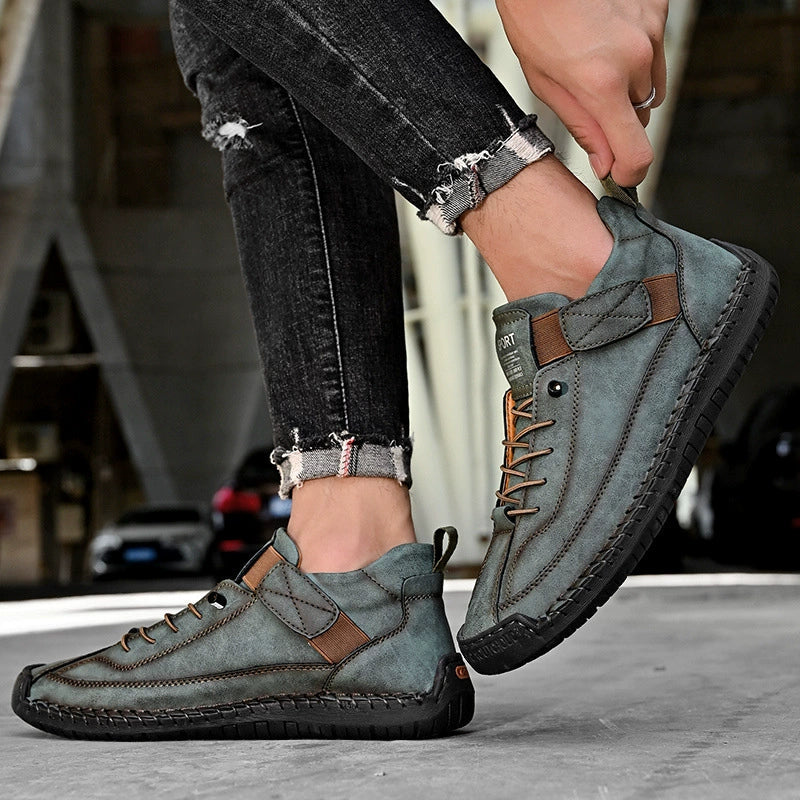[🔥Dnes za poloviční cenu: Nenechte si to ujít] Ergonomicky tvarovaná vysoce kvalitní ortopedická obuv z hovězí kůže - design s podporou klenby👞Snadno se zbavte bolesti nohou