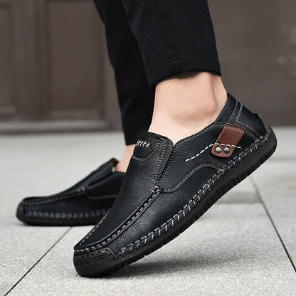 Prémiové kožené mokasíny - Pohodlí a styl - Ergonomický design s oporou klenby, voděodolné a protiskluzové. 🔥 Sleva 50 % po omezenou dobu!