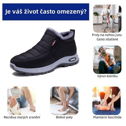 🎉 Dnešní speciál: 70% sleva - Nenechte si ujít! ⏰ Ergonomicky tvarovaná ortopedická zimní obuv, která účinně ulevuje od bolesti nohou, kolen a zad - vhodná pro muže i ženy.
