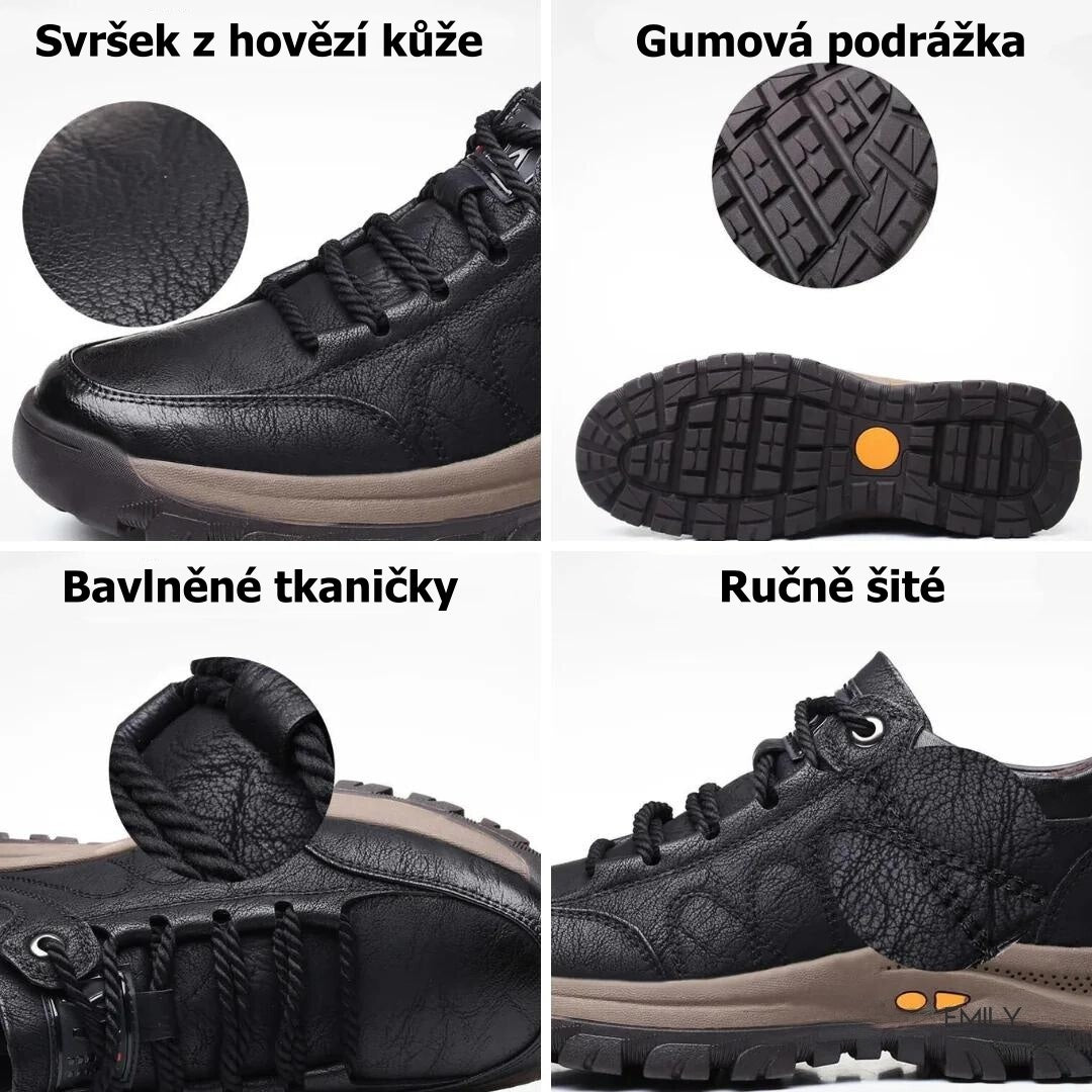【⏰Časově omezená nabídka: sleva 50 % – Nenechte si ji ujít!】Ergonomická ortopedická obuv – ✅️Koriguje držení těla při chůzi a zmírňuje bolest nohou – Nově vylepšená voděodolnost a protiskluzovost 👞Vybraná australská kůže