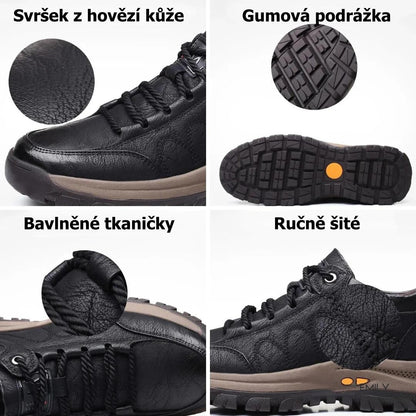 【⏰Časově omezená nabídka: sleva 50 % – Nenechte si ji ujít!】Ergonomická ortopedická obuv – ✅️Koriguje držení těla při chůzi a zmírňuje bolest nohou – Nově vylepšená voděodolnost a protiskluzovost 👞Vybraná australská kůže