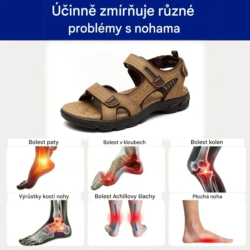 🎉Poslední den! Sleva 50 %! ✅ Ortopedické zdravotní sandály určené speciálně pro lidi s problémy s nohama k úlevě od bolesti zad, kloubů a chodidel.