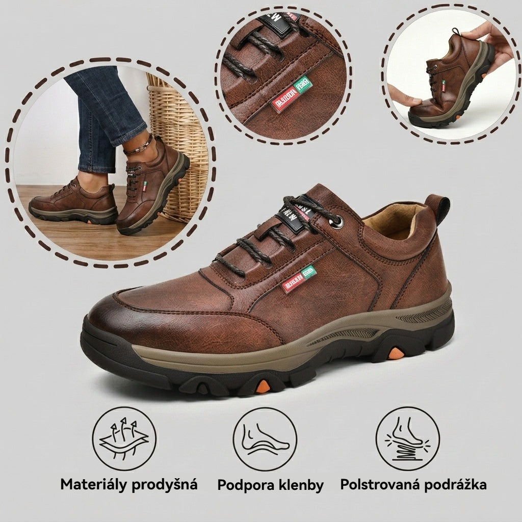 ⏰ Oggi sconto del 70% — Da non perdere!🐂 Nuove scarpe ortopediche da uomo in pelle bovina, impermeabili e antiscivolo,🦶 efficaci nell'alleviare il dolore ai piedi.