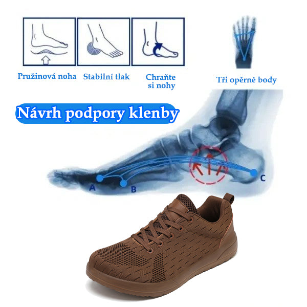 🔥 50% sleva | Prodyšná ortopedická obuv Ventorte® | Poskytuje oporu klenby, zmírňuje bolest a usnadňuje chůzi | Unisex