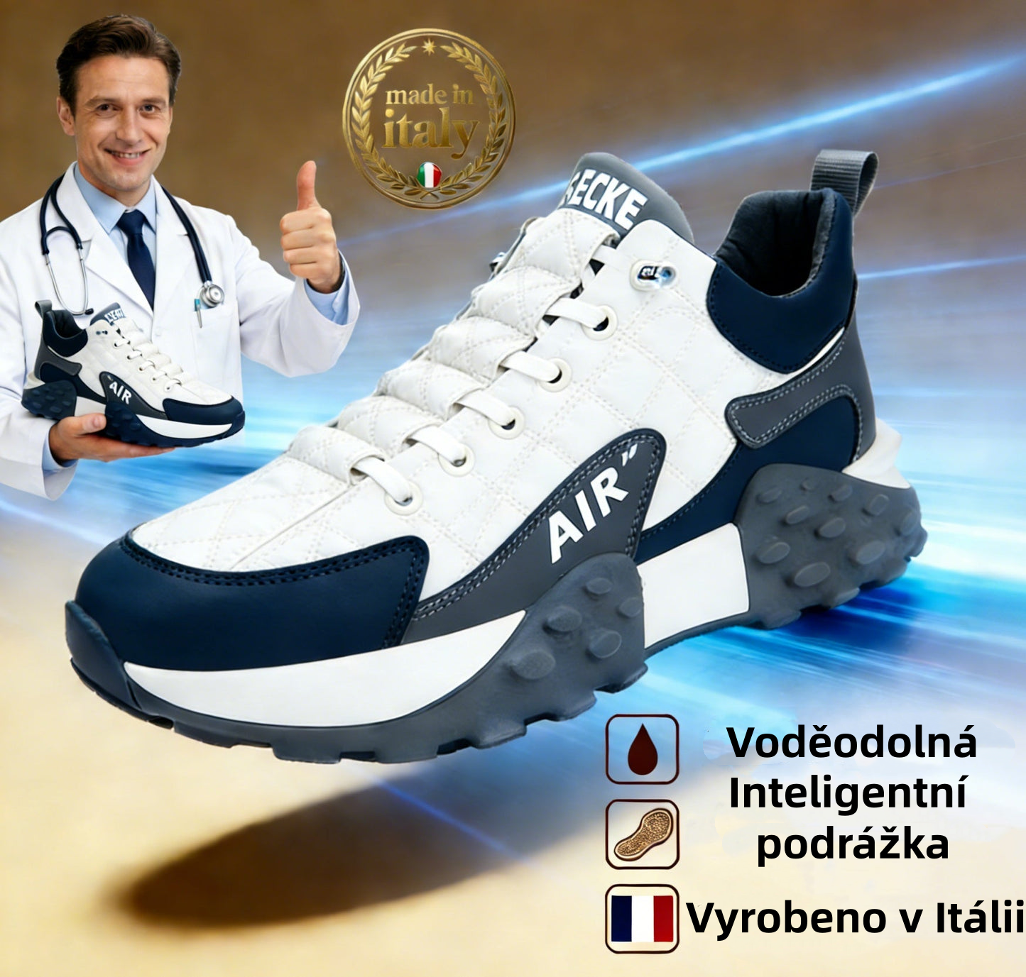 🔥 50% sleva | Ortopedická obuv ventorte® | Poskytuje oporu klenby, zmírňuje bolest a usnadňuje chůzi | Vhodná pro muže i ženy.