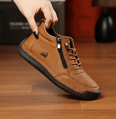 (🔥 50% sleva – Nenechte si to ujít!) Vybraná ortopedická obuv z telecí kůže – 👞 – Pohodlná a prodyšná, v létě chladivá (podpora klenby, úleva od bolesti, unisex)