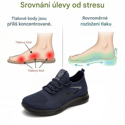 🔥 50% sleva | Ortopedická obuv Ventorte® | Podpora klenby pro úlevu od bolesti; lehká, tlumící nárazy a s prodyšným svrškem, ideální na léto.