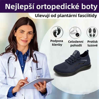 🔥 50% sleva | Ortopedická obuv Ventorte® | Podpora klenby pro úlevu od bolesti; lehká, tlumící nárazy a s prodyšným svrškem, ideální na léto.