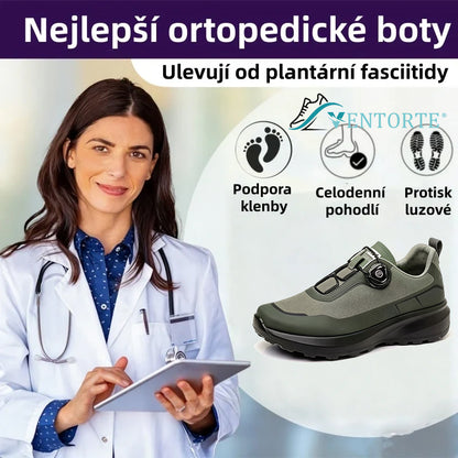 【⏰Dnes sleva 50 % - brzy končí🔥】Protiskluzové turistické boty ventorte® - vyrobené z pohodlné látky, s oporou klenby, pohodlné a odolné, zmírňují nepohodlí chodidel!