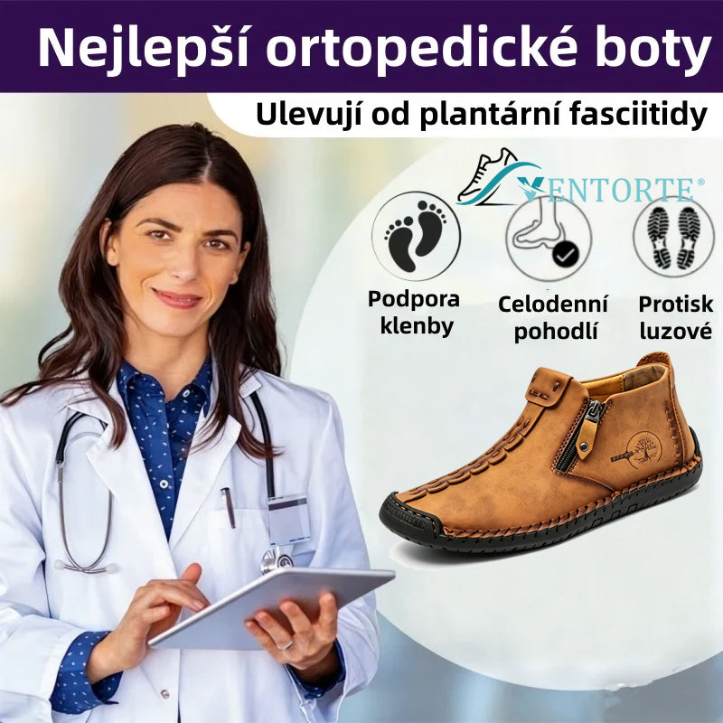 ⏰Novinky se slevou 50 % | Volnočasová obuv ventorte® | Prémiová kůže, pohodlná a protiskluzová, s oporou klenby ✅ Ulevuje od bolesti nohou!