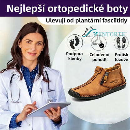 ⏰Novinky se slevou 50 % | Volnočasová obuv ventorte® | Prémiová kůže, pohodlná a protiskluzová, s oporou klenby ✅ Ulevuje od bolesti nohou!