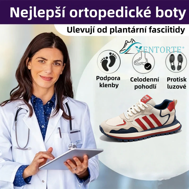 🔥 50% sleva | Ortopedické kožené sandály Ventorte® | Poskytují oporu klenby pro úlevu od bolesti; lehké, tlumí nárazy a mají nepromokavý kožený svršek.