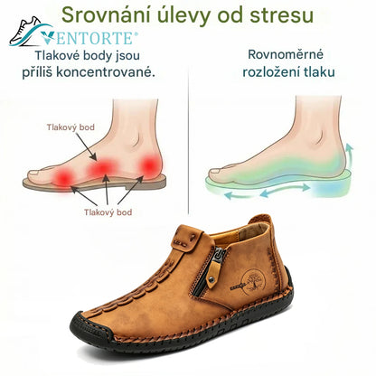 ⏰Novinky se slevou 50 % | Volnočasová obuv ventorte® | Prémiová kůže, pohodlná a protiskluzová, s oporou klenby ✅ Ulevuje od bolesti nohou!
