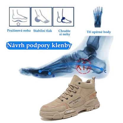 🔥 Ručně šité australské boty z pravé kůže 👞 Snadné nazouvání a zouvání ✅ Podpora klenby pro úlevu od bolesti - Voděodolné a protiskluzové