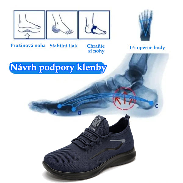 🔥 50% sleva | Ortopedická obuv Ventorte® | Podpora klenby pro úlevu od bolesti; lehká, tlumící nárazy a s prodyšným svrškem, ideální na léto.