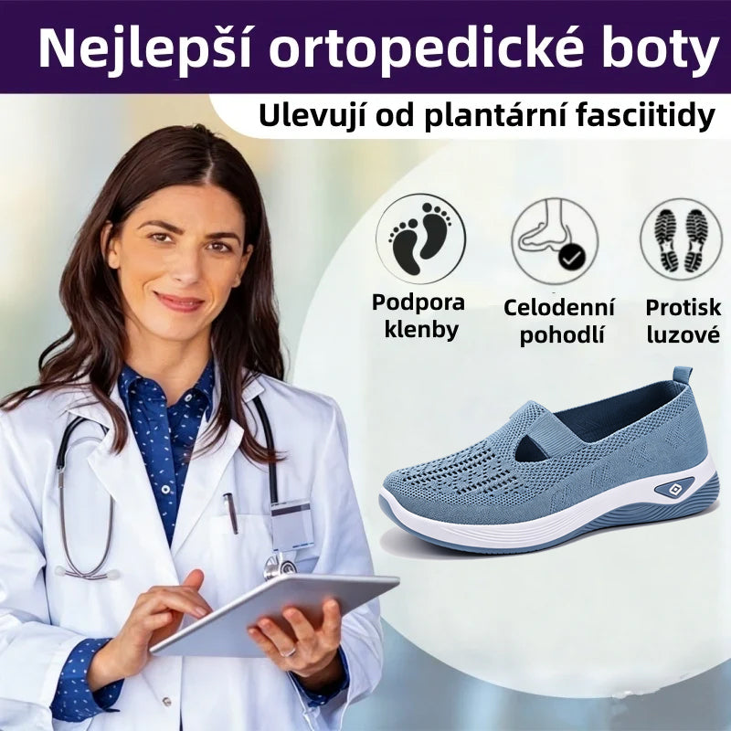 ⏰ Poslední den! 50% sleva 👟 Ergonomická letní ortopedická obuv | Prodyšná a lehká ✅ Ulevuje od bolesti nohou | Snadné nazouvání a zouvání