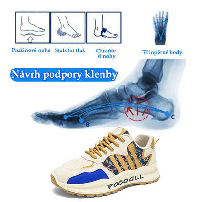 Tenisky deconr® | Široká špička snižuje tlak na chodidlo a poskytuje celodenní pohodlí.
