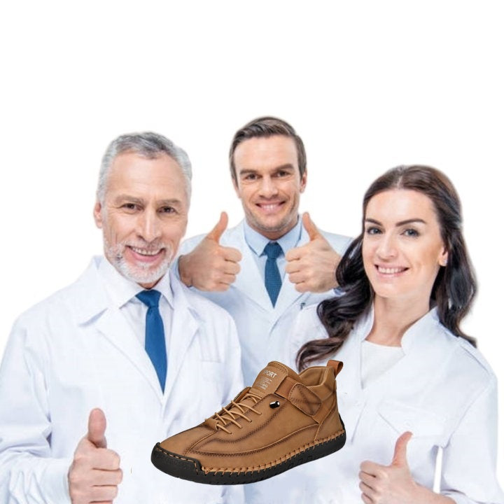 [🔥Dnes za poloviční cenu: Nenechte si to ujít] Ergonomicky tvarovaná vysoce kvalitní ortopedická obuv z hovězí kůže - design s podporou klenby👞Snadno se zbavte bolesti nohou