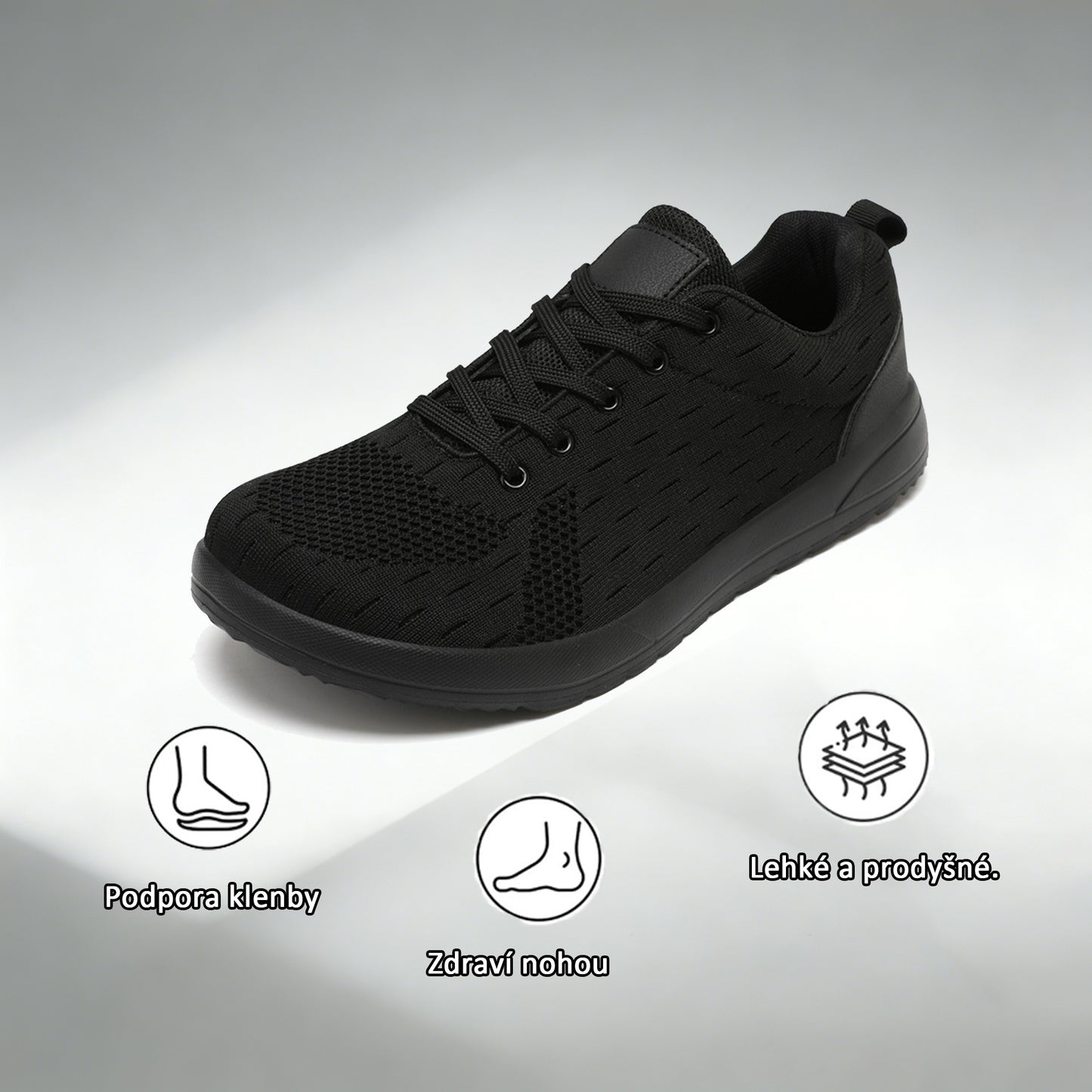 🔥 50% sleva | Prodyšná ortopedická obuv Ventorte® | Poskytuje oporu klenby, zmírňuje bolest a usnadňuje chůzi | Unisex