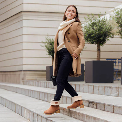 🎁[DNES SLEVA 50 % – NENECHEJTE SI TO UJÍT] Ergonomicky tvarované, teplé zimní boty - prémiová kůže + zimní fleecová podšívka 👞