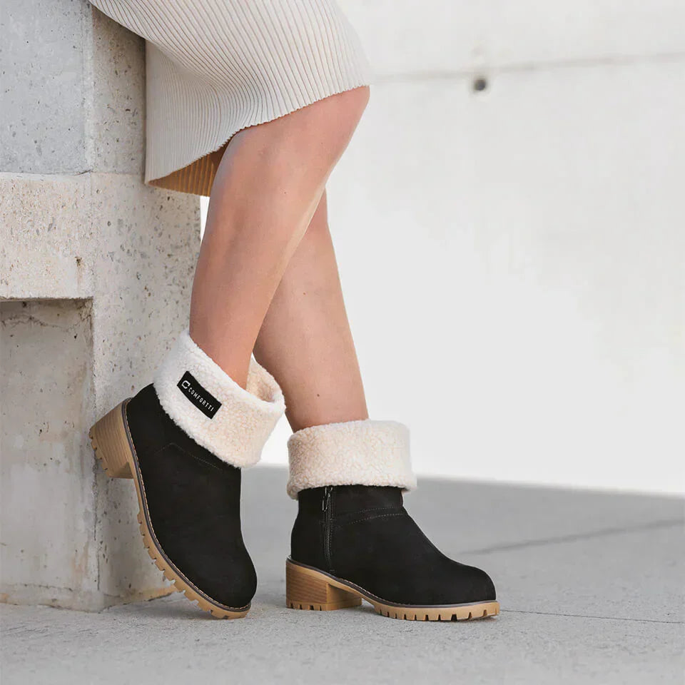 🎁[DNES SLEVA 50 % – NENECHEJTE SI TO UJÍT] Ergonomicky tvarované, teplé zimní boty - prémiová kůže + zimní fleecová podšívka 👞