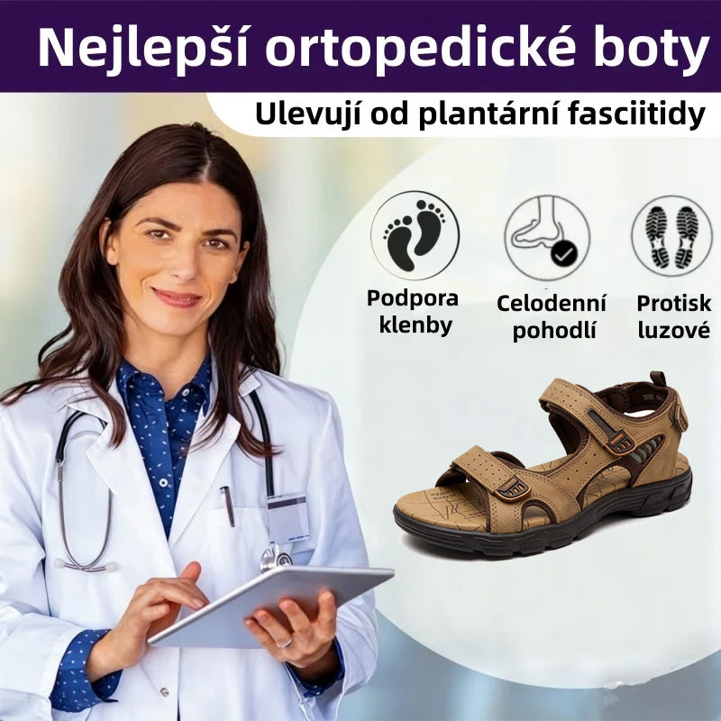 🎉Poslední den! Sleva 50 %! ✅ Ortopedické zdravotní sandály určené speciálně pro lidi s problémy s nohama k úlevě od bolesti zad, kloubů a chodidel.