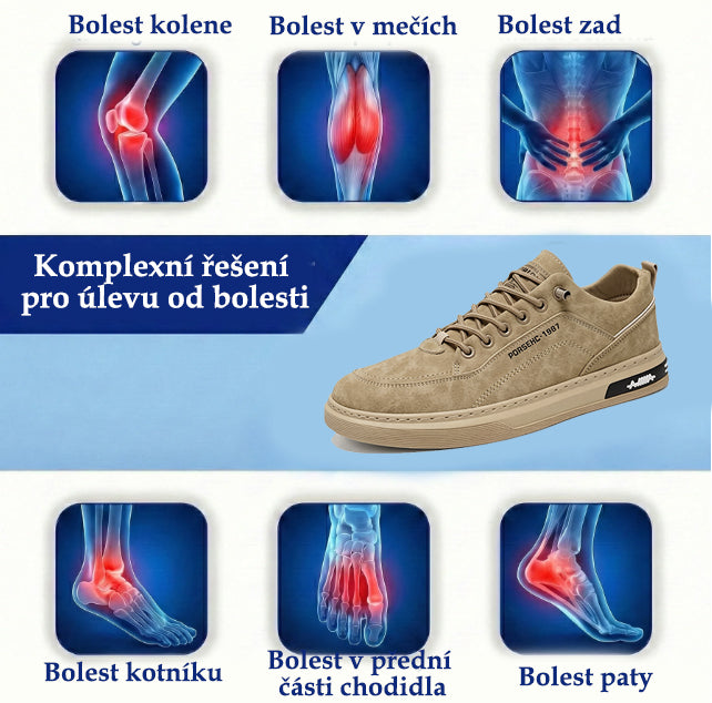 🔥Pánská ortopedická obuv vyrobená z australské telecí kůže – poskytuje oporu klenby, zmírňuje bolest, je lehká a tlumí nárazy. ✅Nepromokavá a protiskluzová. ✅