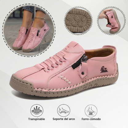🔥 Dnešní speciální nabídka: sleva 60 %! 🎁 Dámské kožené mokasíny na zip, pohodlné ergonomické boty, nazouvací ležérní turistické boty